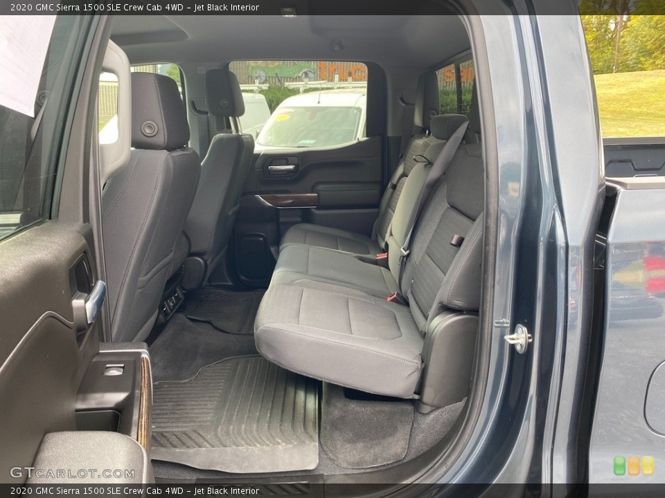 Jet Black Interior Rear Seat for the 2020 GMC Sierra 1500 SLE Crew Cab 4WD #139756856