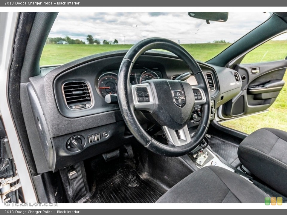 Black Interior Steering Wheel for the 2013 Dodge Charger Police #139758844