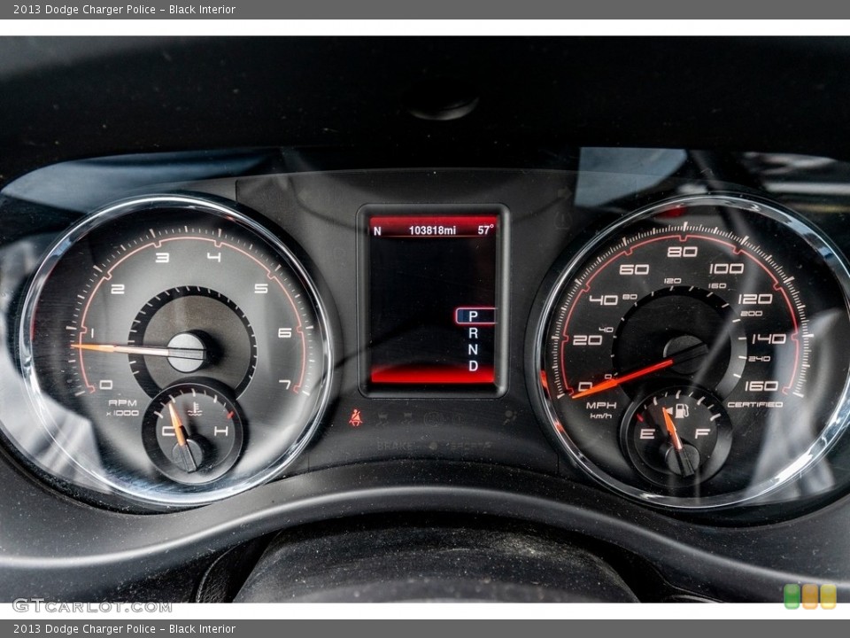 Black Interior Gauges for the 2013 Dodge Charger Police #139758967