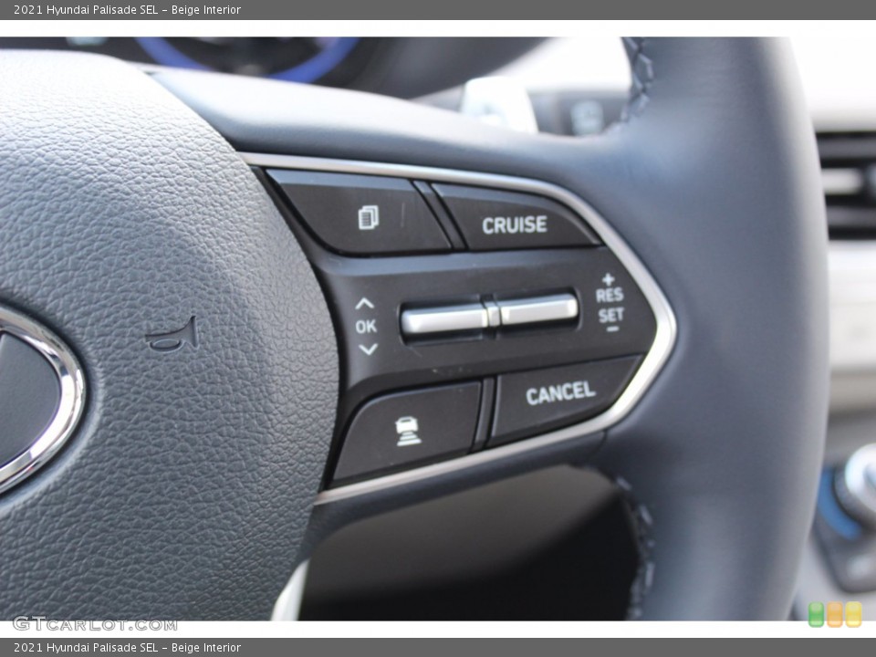 Beige Interior Steering Wheel for the 2021 Hyundai Palisade SEL #139759891