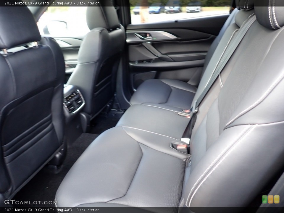 Black Interior Rear Seat for the 2021 Mazda CX-9 Grand Touring AWD #139761019