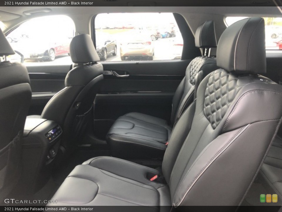 Black Interior Rear Seat for the 2021 Hyundai Palisade Limited AWD #139761175