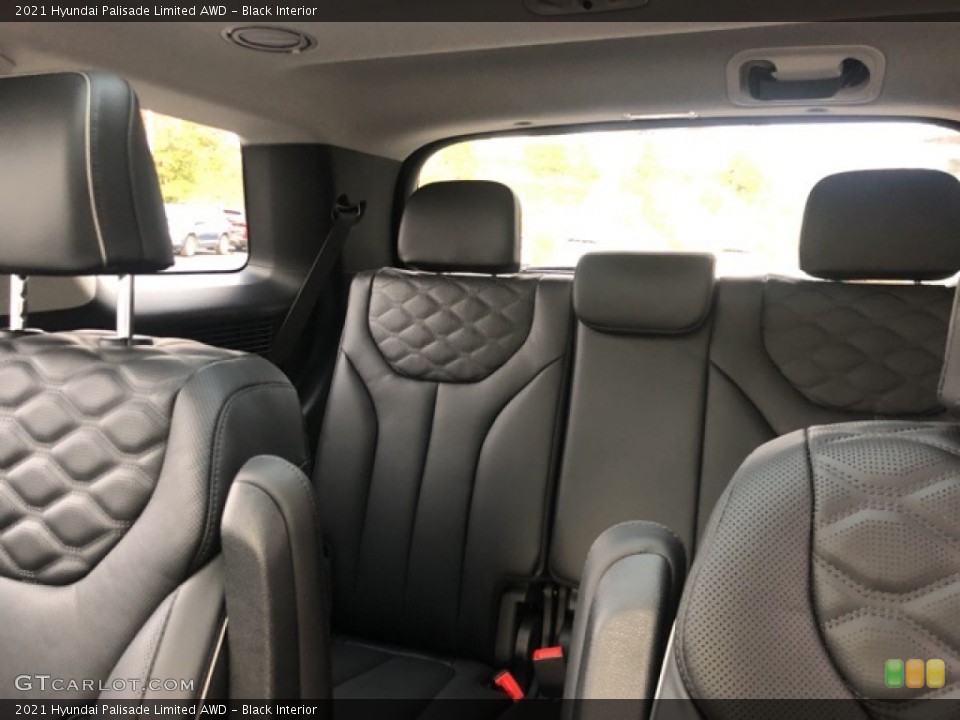 Black Interior Rear Seat for the 2021 Hyundai Palisade Limited AWD #139761199