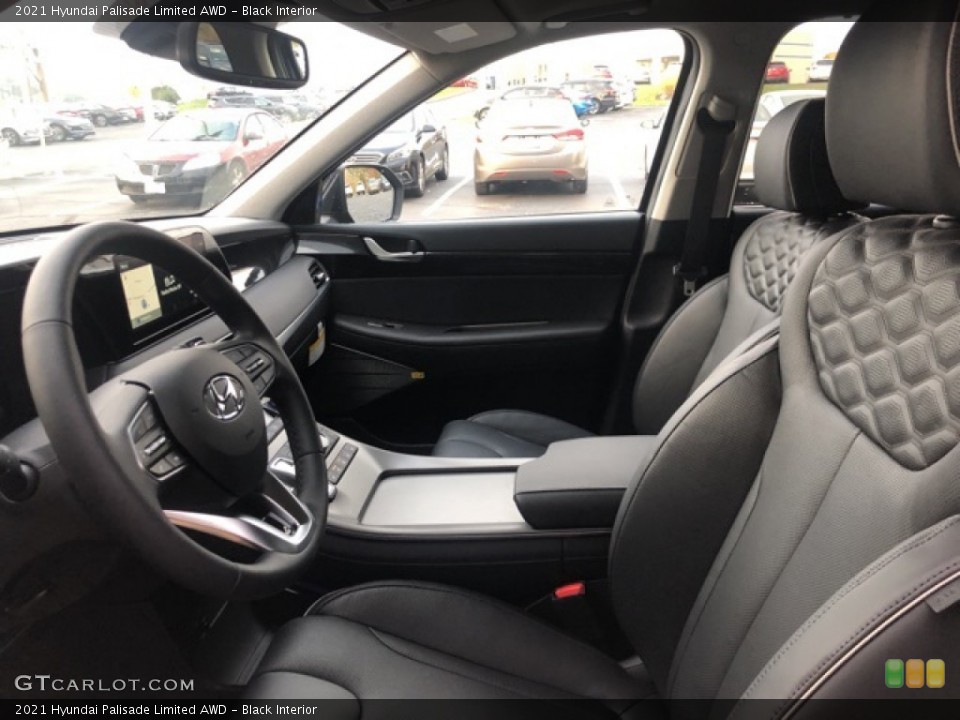 Black Interior Front Seat for the 2021 Hyundai Palisade Limited AWD #139761253