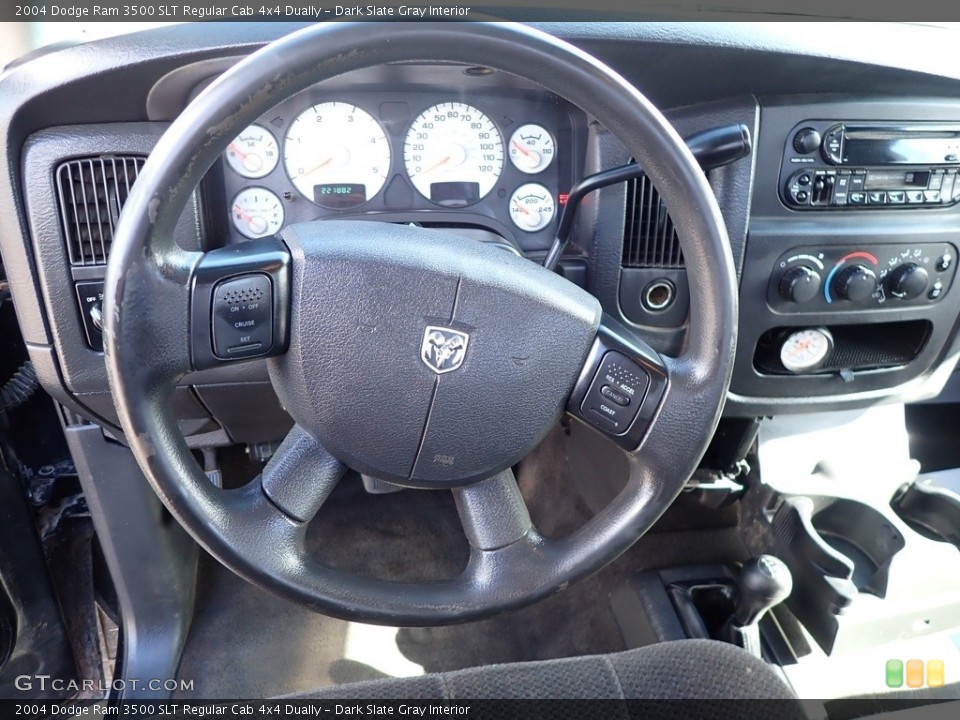 Dark Slate Gray Interior Steering Wheel for the 2004 Dodge Ram 3500 SLT Regular Cab 4x4 Dually #139762411