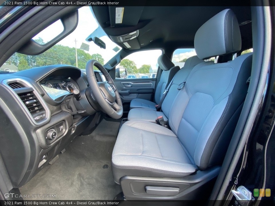 Diesel Gray/Black Interior Photo for the 2021 Ram 1500 Big Horn Crew Cab 4x4 #139765279