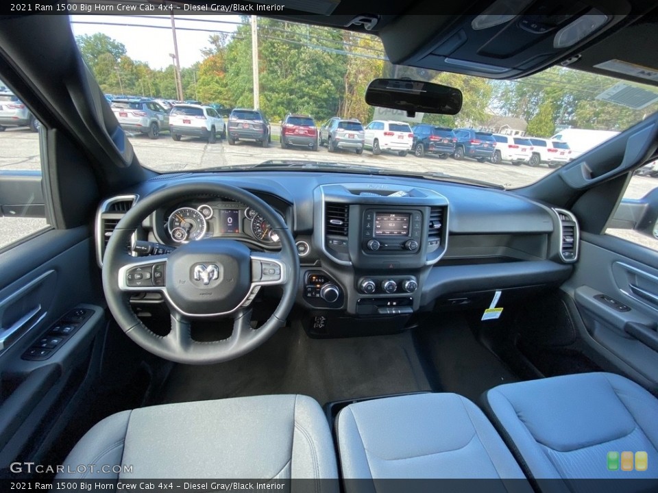Diesel Gray/Black Interior Dashboard for the 2021 Ram 1500 Big Horn Crew Cab 4x4 #139765332
