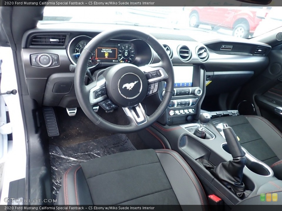 CS Ebony w/Miko Suede Inserts Interior Front Seat for the 2020 Ford Mustang California Special Fastback #139765405