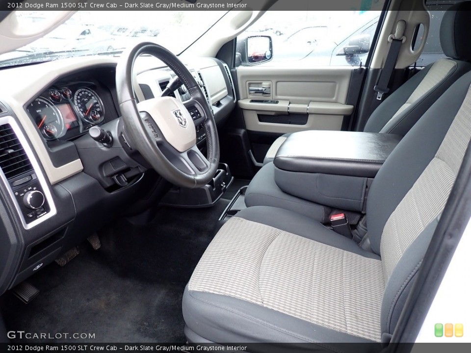 Dark Slate Gray/Medium Graystone Interior Photo for the 2012 Dodge Ram 1500 SLT Crew Cab #139765463