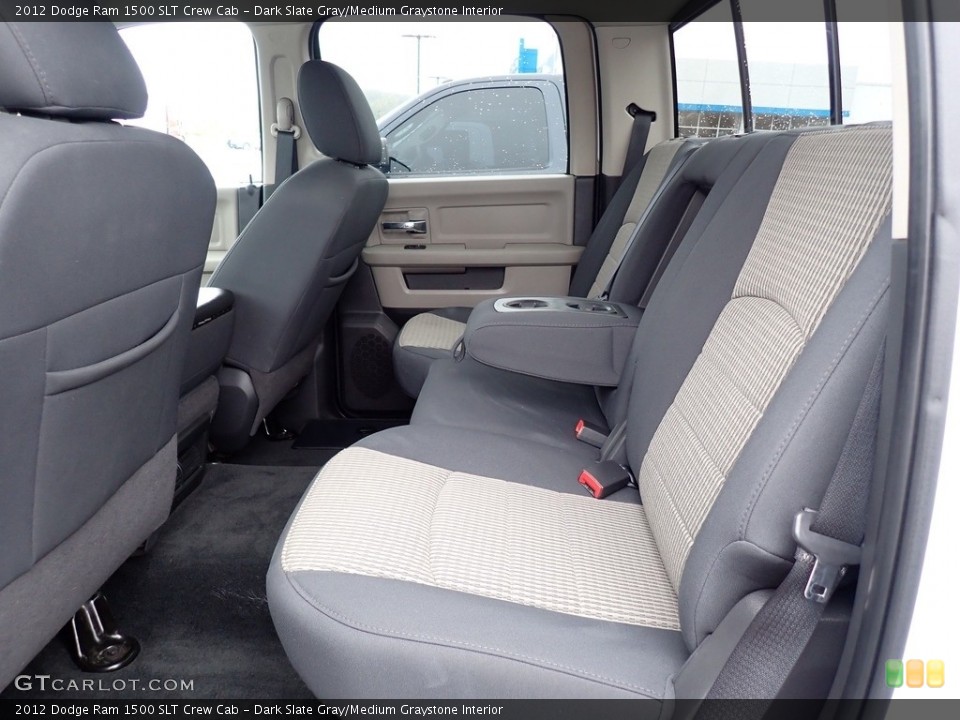 Dark Slate Gray/Medium Graystone Interior Rear Seat for the 2012 Dodge Ram 1500 SLT Crew Cab #139765513