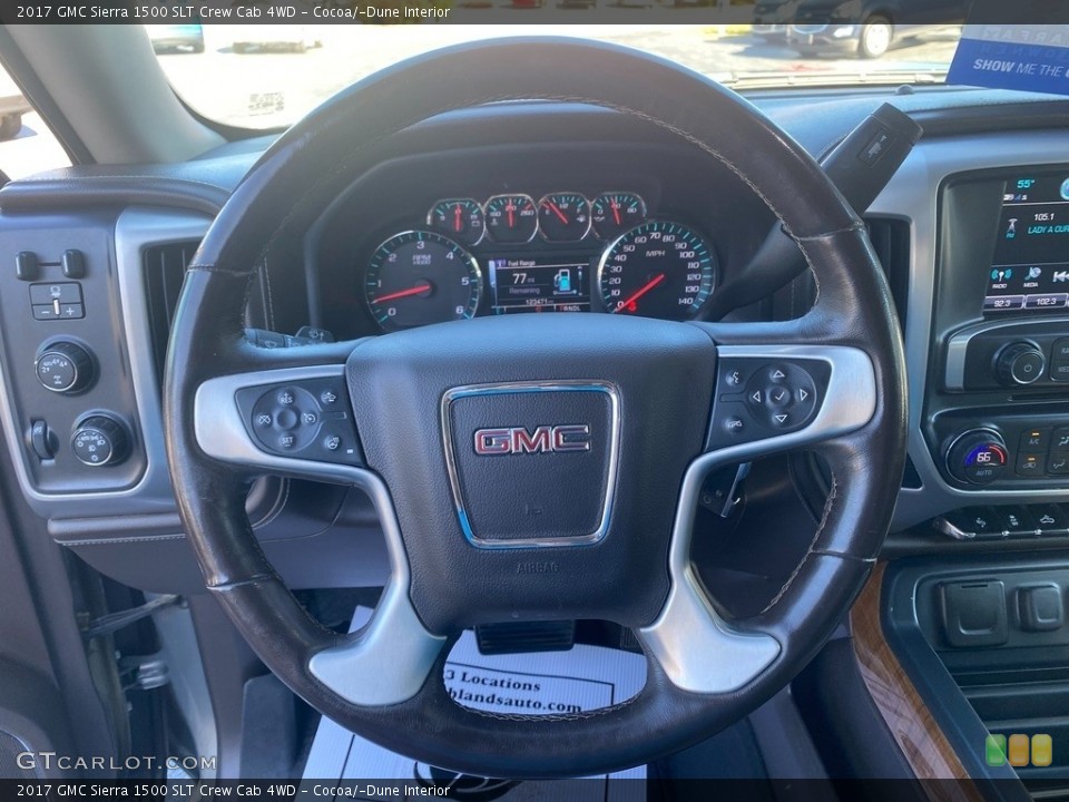 Cocoa/­Dune Interior Steering Wheel for the 2017 GMC Sierra 1500 SLT Crew Cab 4WD #139765579