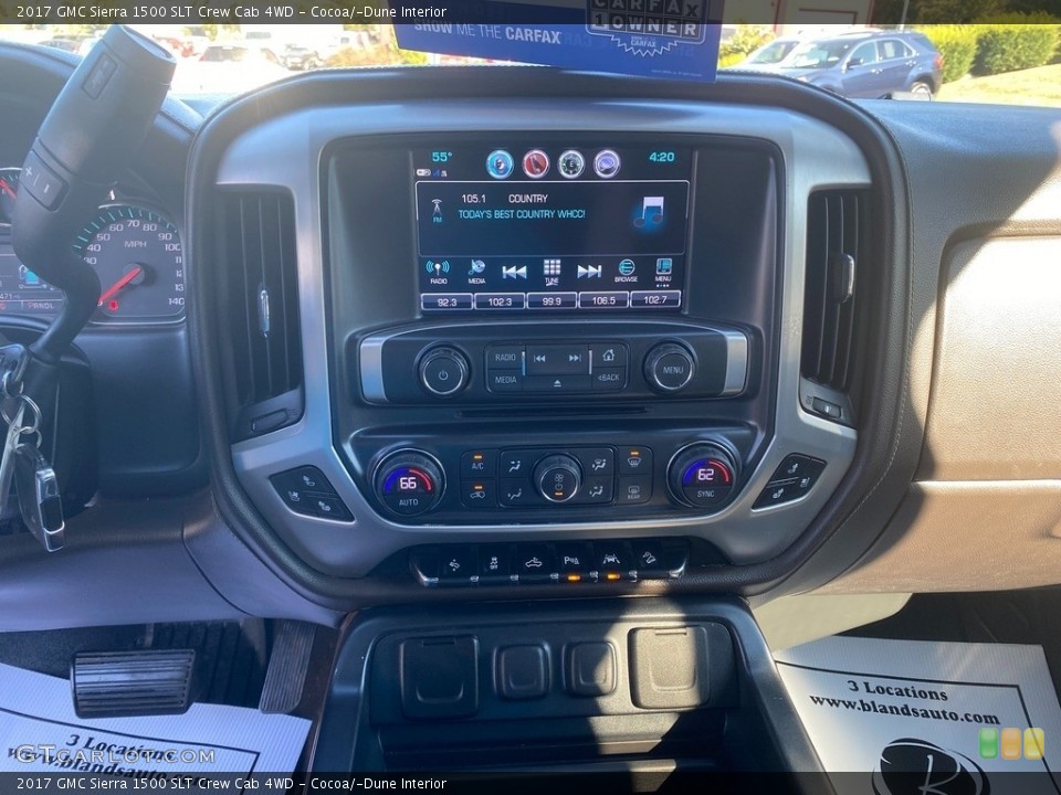 Cocoa/­Dune Interior Controls for the 2017 GMC Sierra 1500 SLT Crew Cab 4WD #139765693