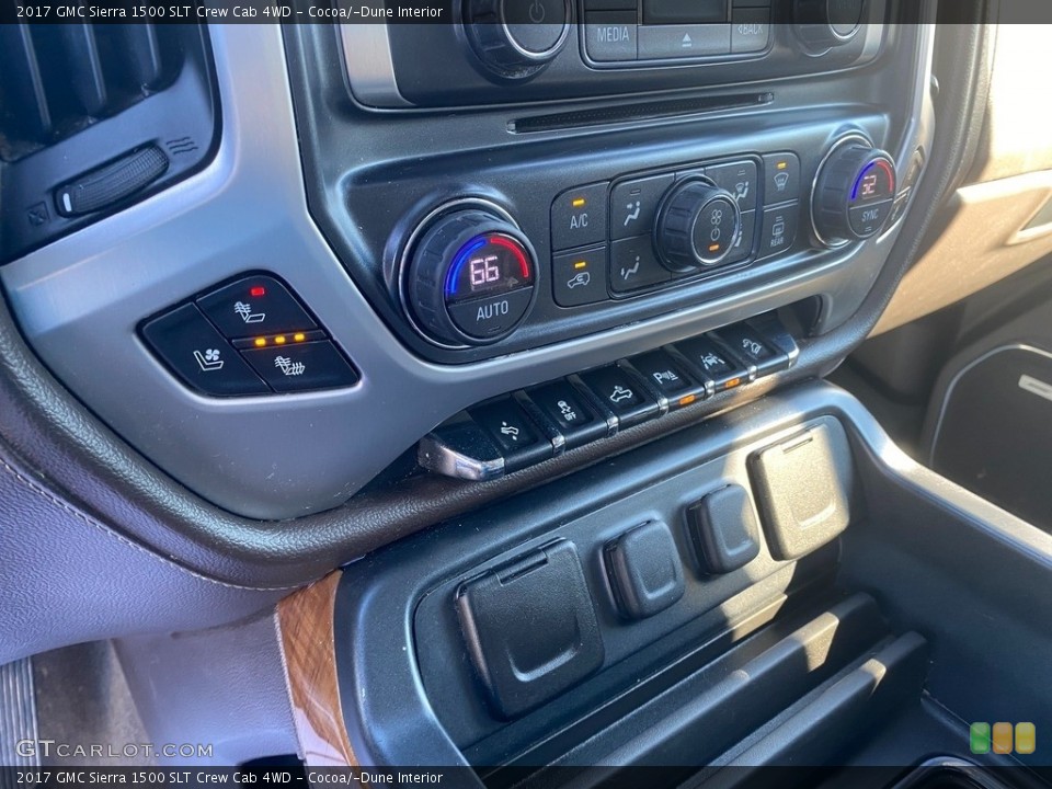 Cocoa/­Dune Interior Controls for the 2017 GMC Sierra 1500 SLT Crew Cab 4WD #139765843