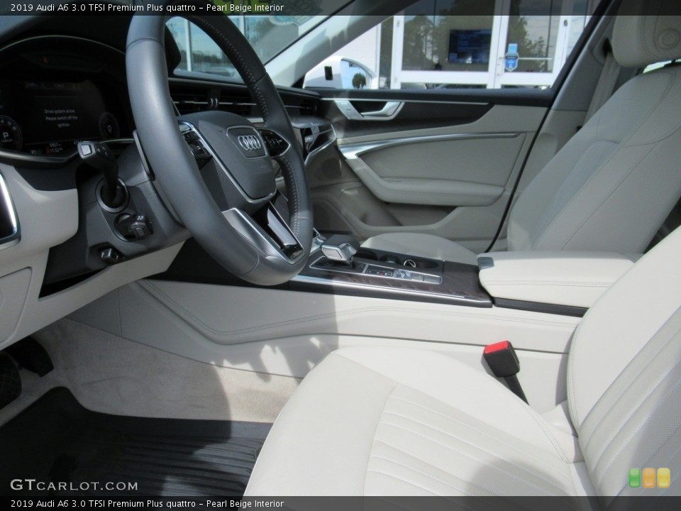 Pearl Beige Interior Front Seat for the 2019 Audi A6 3.0 TFSI Premium Plus quattro #139767328