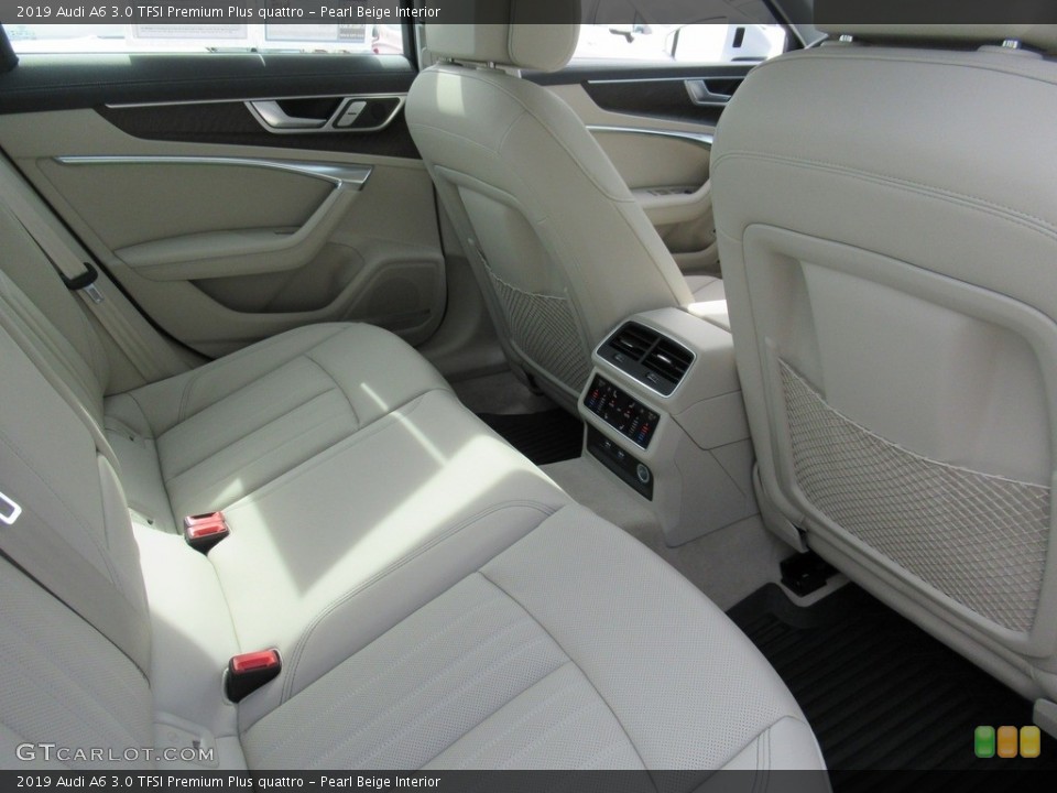 Pearl Beige Interior Rear Seat for the 2019 Audi A6 3.0 TFSI Premium Plus quattro #139767397