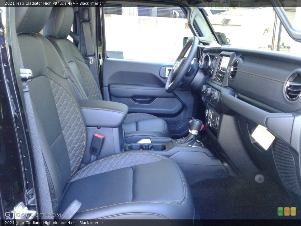 Black Interior Front Seat for the 2021 Jeep Gladiator High Altitude 4x4 #139770184