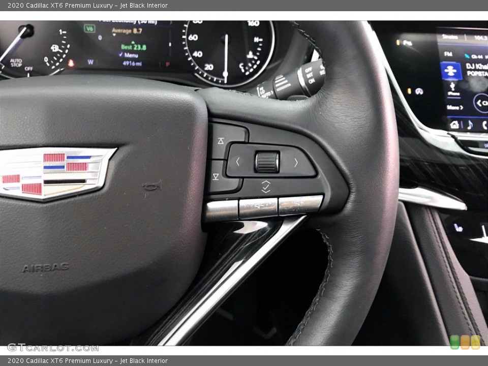 Jet Black Interior Steering Wheel for the 2020 Cadillac XT6 Premium Luxury #139770370