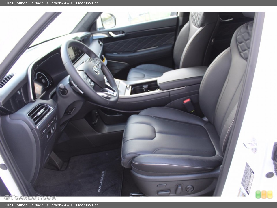 Black Interior Front Seat for the 2021 Hyundai Palisade Calligraphy AWD #139772701