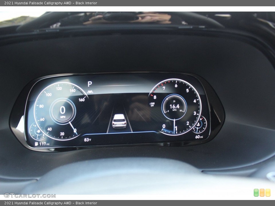 Black Interior Gauges for the 2021 Hyundai Palisade Calligraphy AWD #139772728