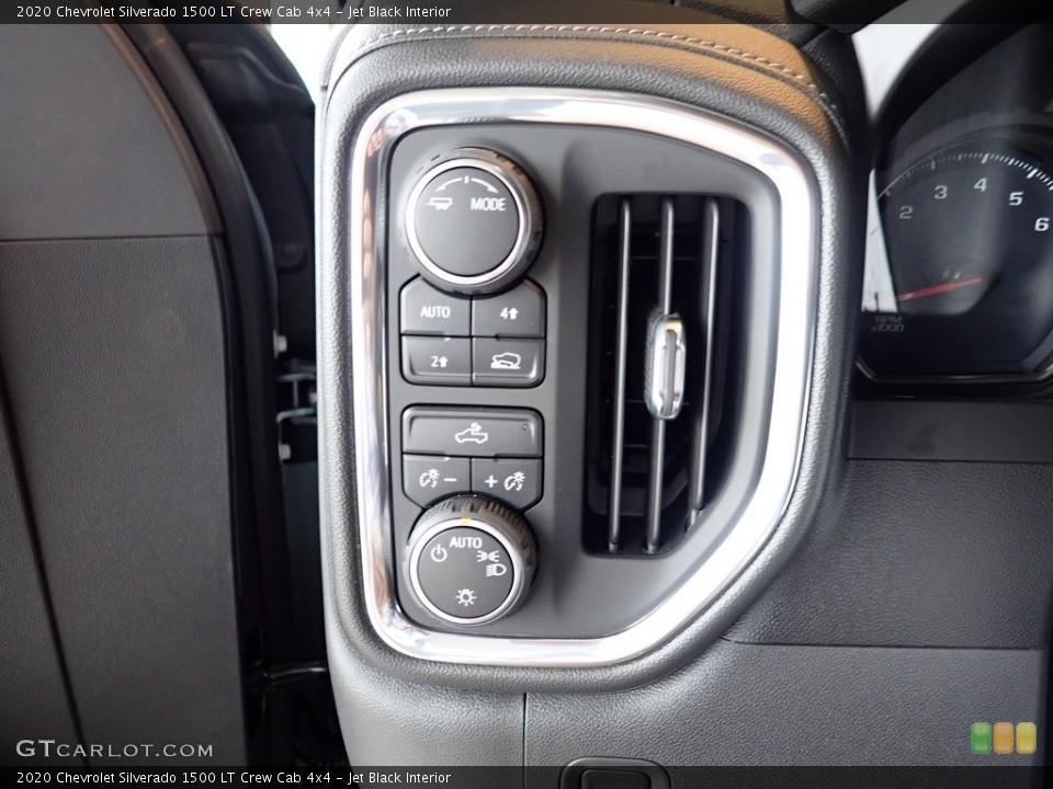 Jet Black Interior Controls for the 2020 Chevrolet Silverado 1500 LT Crew Cab 4x4 #139772995