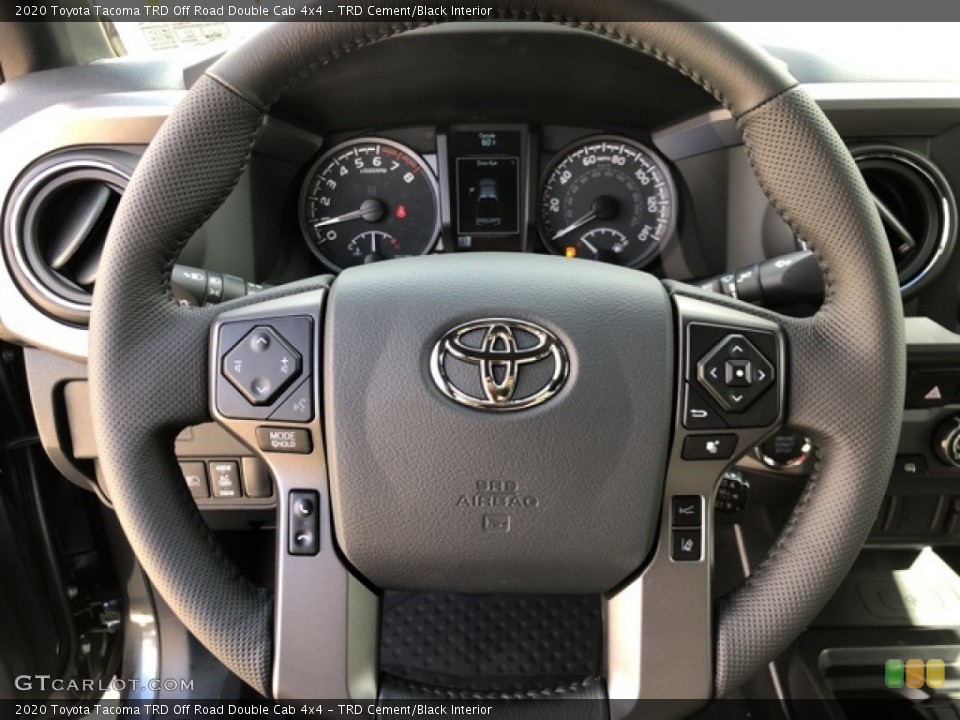 TRD Cement/Black Interior Steering Wheel for the 2020 Toyota Tacoma TRD Off Road Double Cab 4x4 #139773699