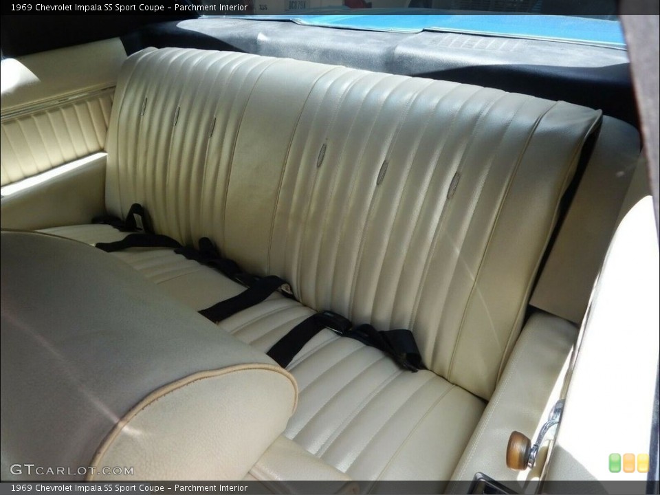 Parchment Interior Rear Seat for the 1969 Chevrolet Impala SS Sport Coupe #139774422