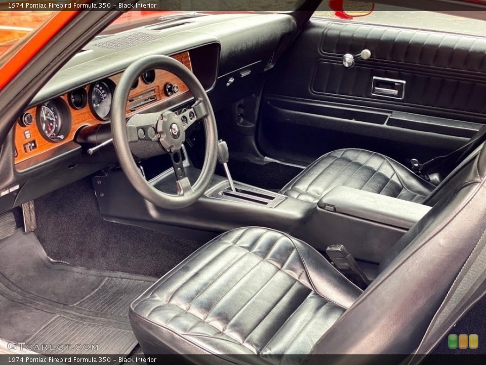 Black Interior Front Seat for the 1974 Pontiac Firebird Formula 350 #139775622