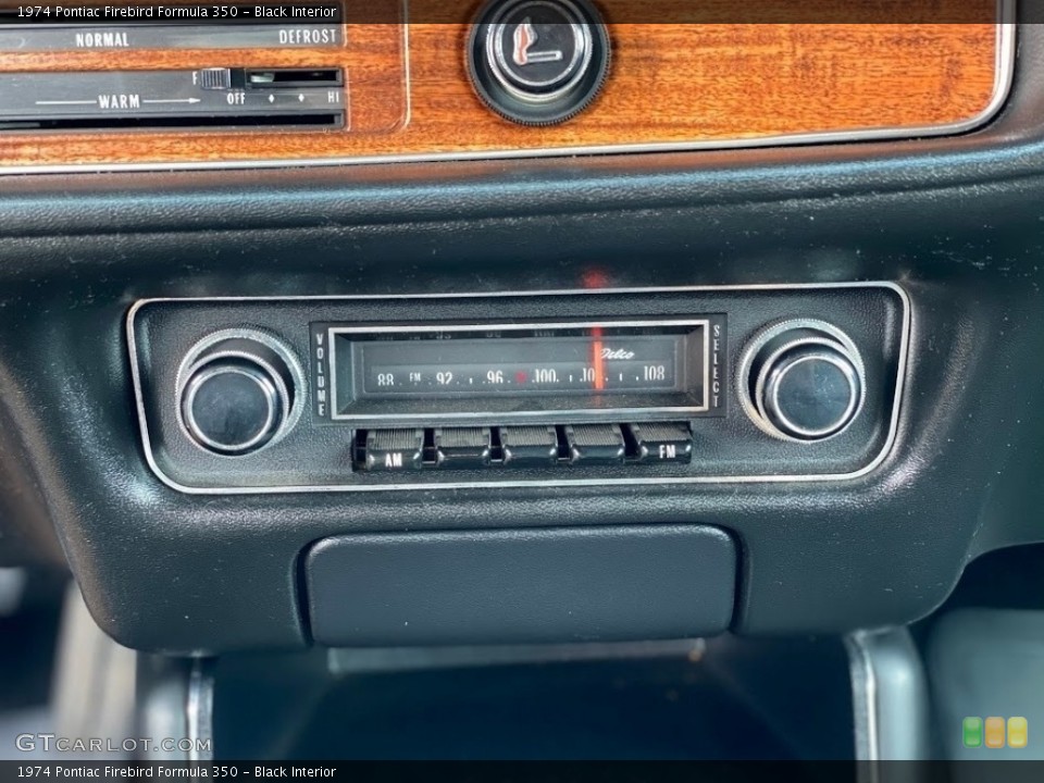 Black Interior Audio System for the 1974 Pontiac Firebird Formula 350 #139775742