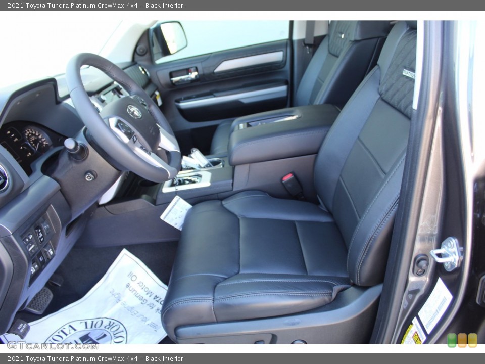 Black Interior Photo for the 2021 Toyota Tundra Platinum CrewMax 4x4 #139775829