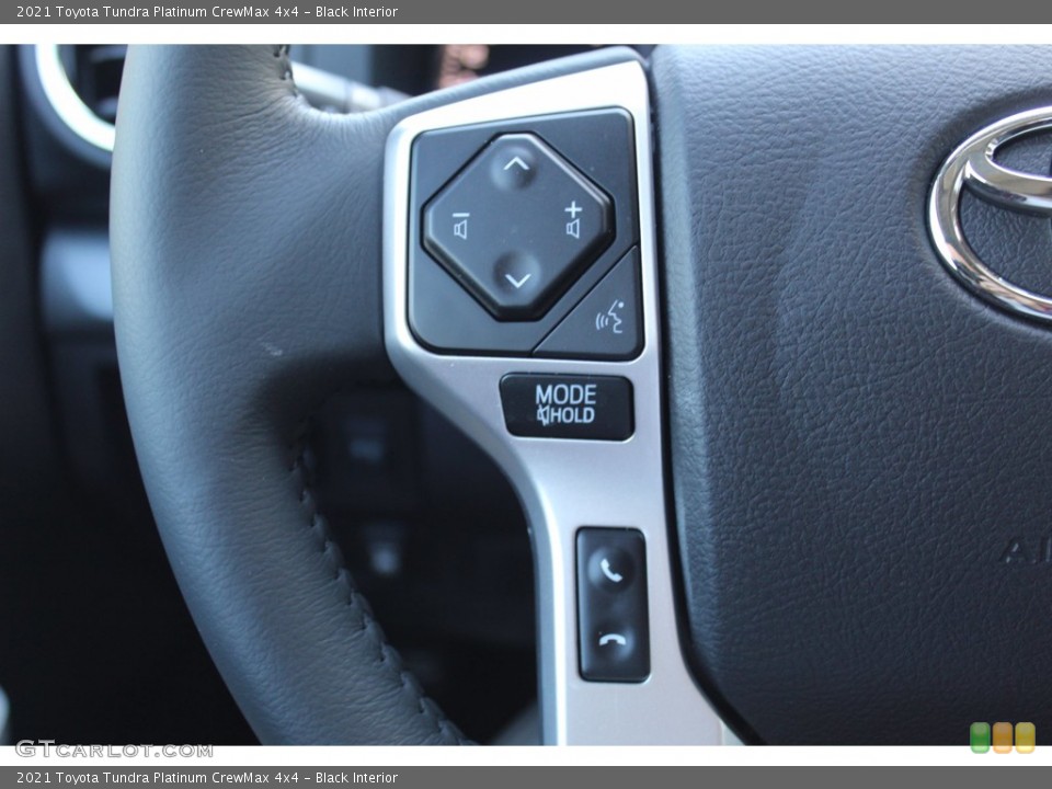 Black Interior Steering Wheel for the 2021 Toyota Tundra Platinum CrewMax 4x4 #139775859