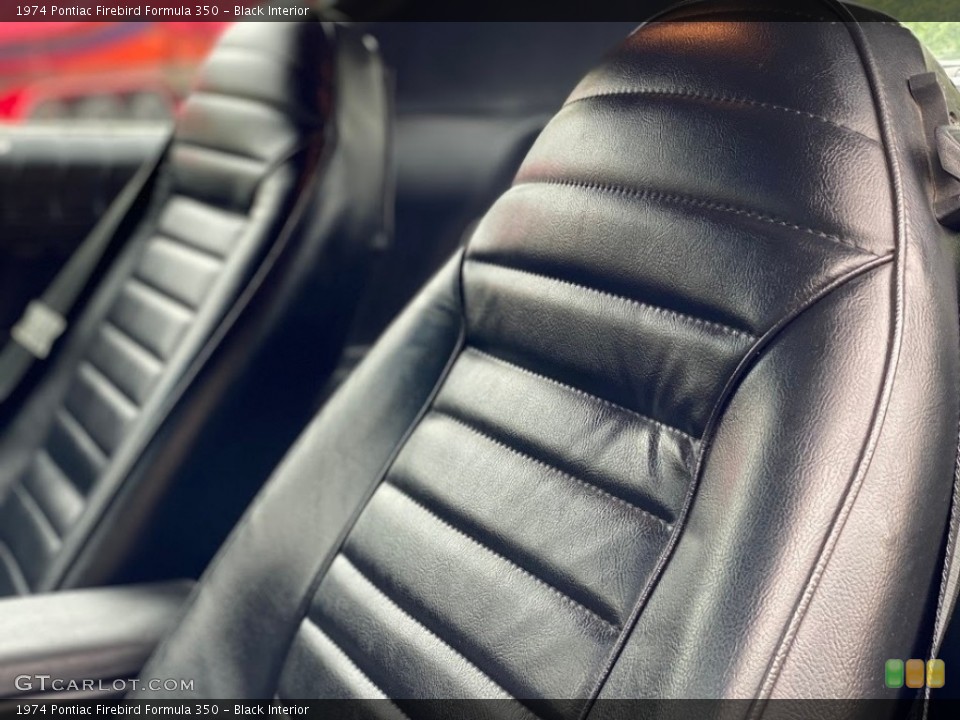 Black Interior Front Seat for the 1974 Pontiac Firebird Formula 350 #139775874