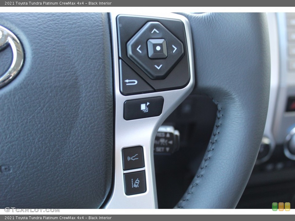 Black Interior Steering Wheel for the 2021 Toyota Tundra Platinum CrewMax 4x4 #139775892