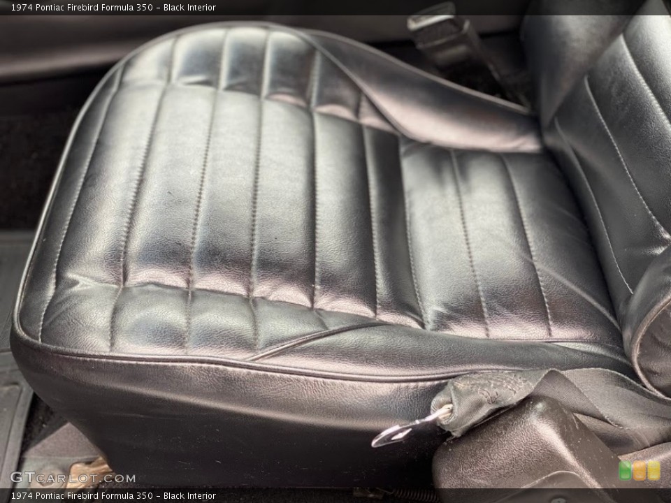Black Interior Front Seat for the 1974 Pontiac Firebird Formula 350 #139775904