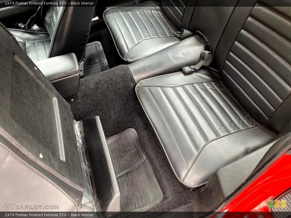 Black Interior Rear Seat for the 1974 Pontiac Firebird Formula 350 #139775940