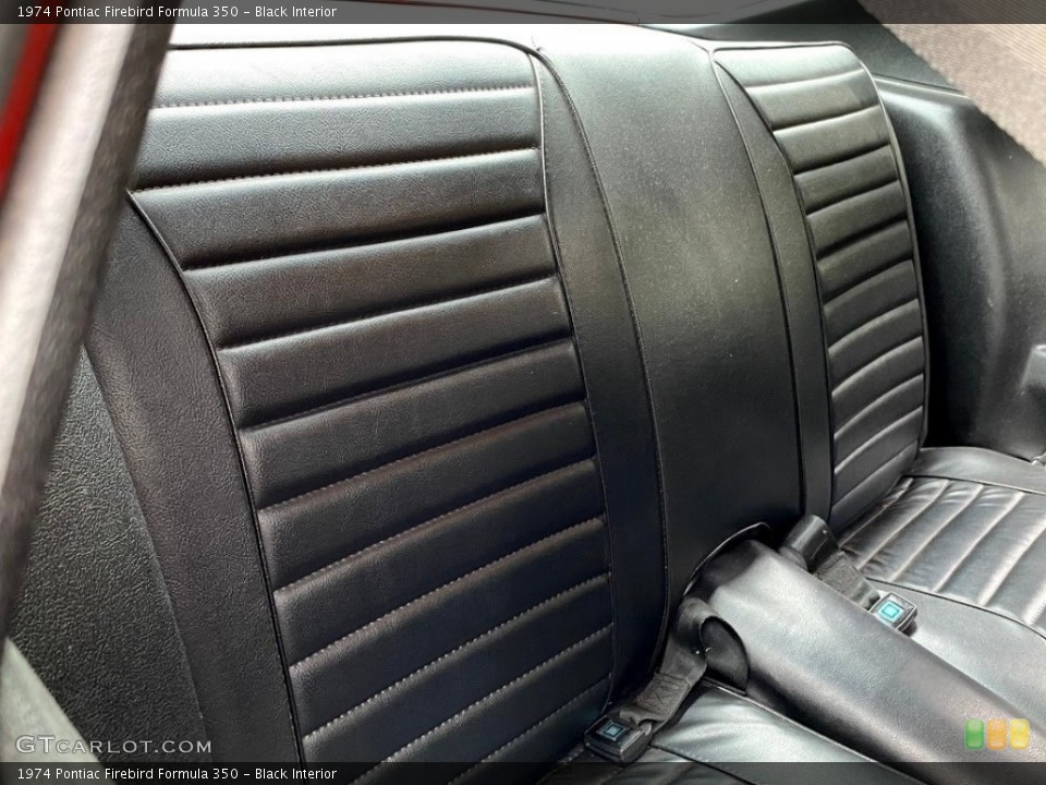 Black Interior Rear Seat for the 1974 Pontiac Firebird Formula 350 #139775985