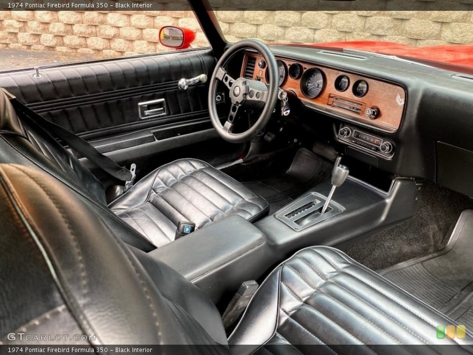 Black Interior Front Seat for the 1974 Pontiac Firebird Formula 350 #139776069