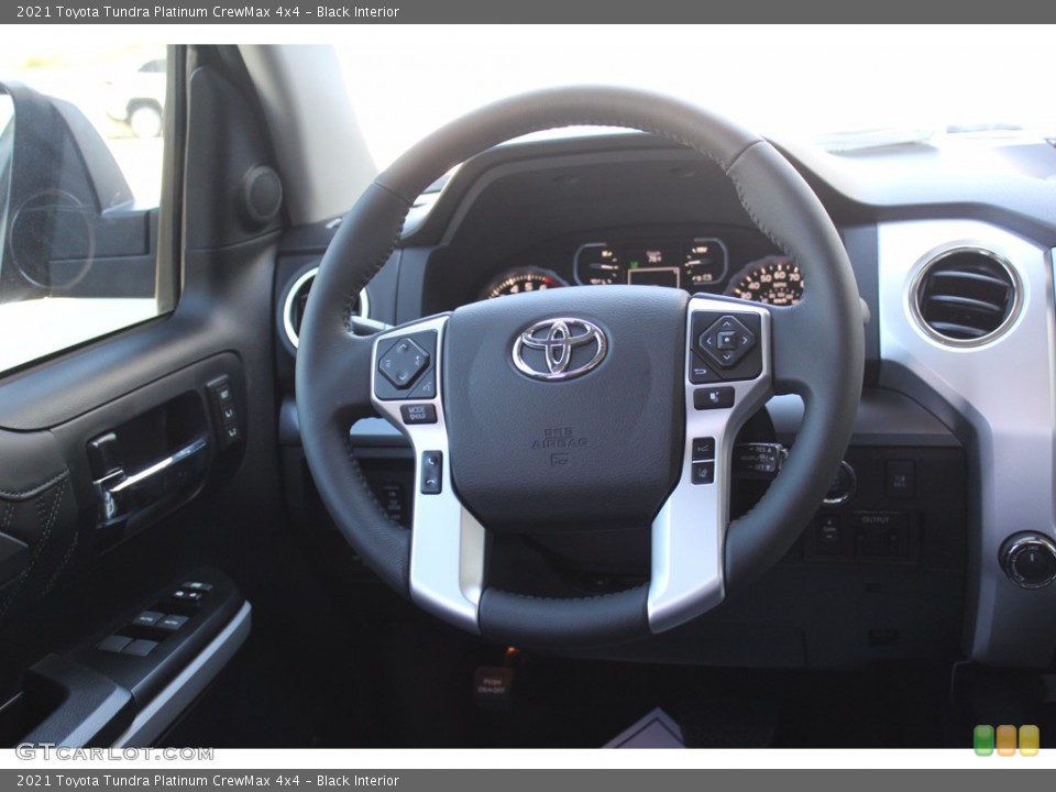 Black Interior Steering Wheel for the 2021 Toyota Tundra Platinum CrewMax 4x4 #139776131