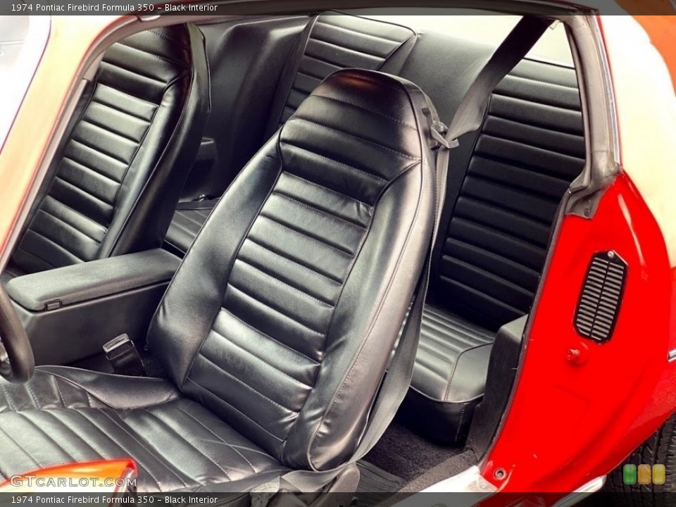 Black Interior Front Seat for the 1974 Pontiac Firebird Formula 350 #139776174