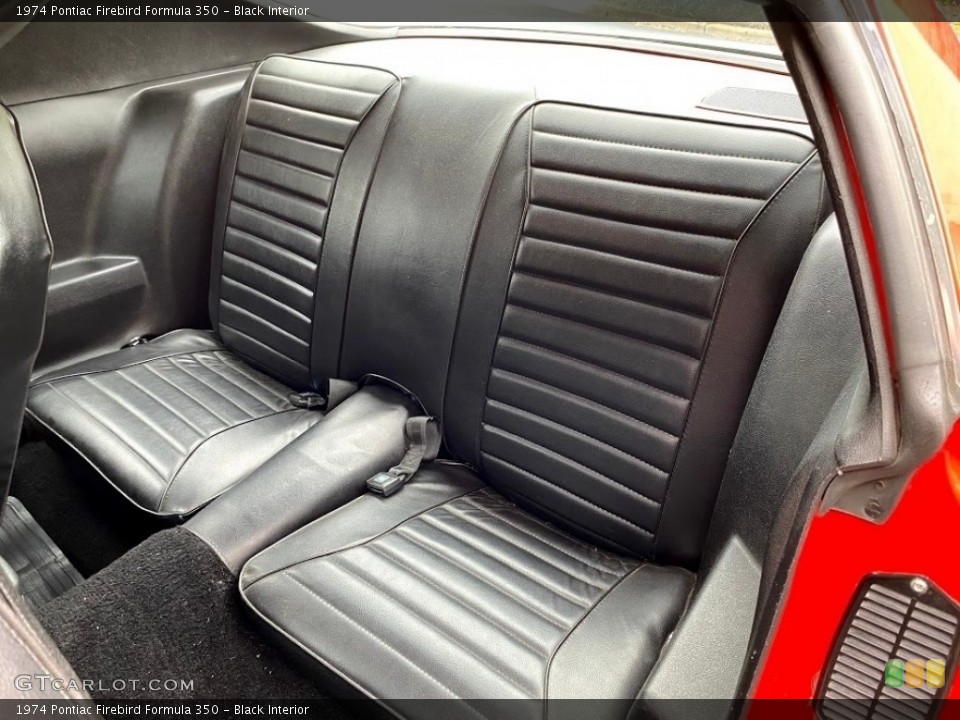 Black Interior Rear Seat for the 1974 Pontiac Firebird Formula 350 #139776204