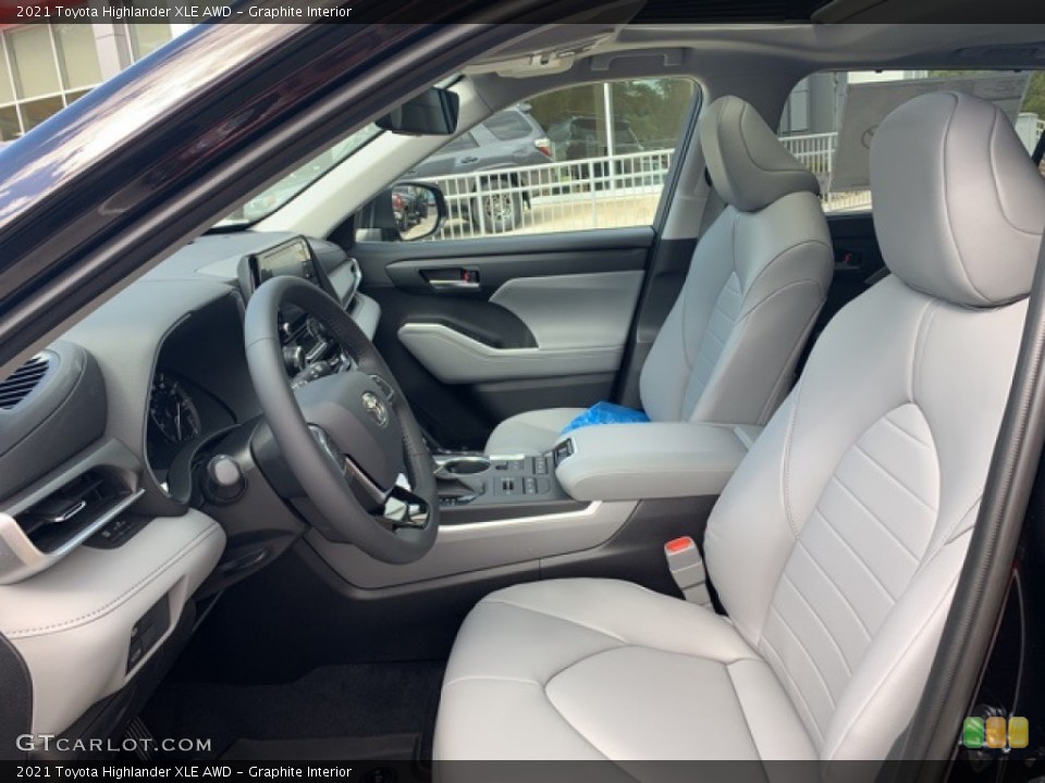 Graphite Interior Front Seat for the 2021 Toyota Highlander XLE AWD #139777428