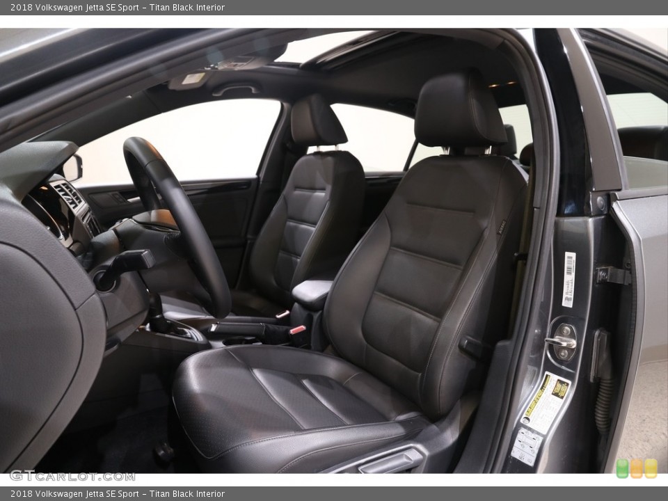 Titan Black Interior Photo for the 2018 Volkswagen Jetta SE Sport #139778847