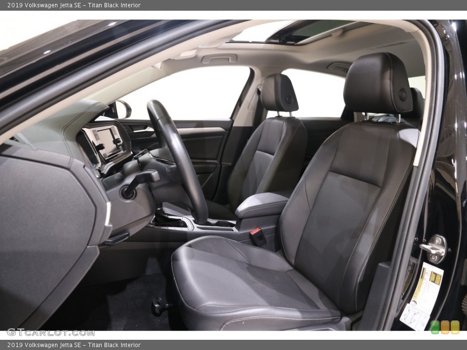 Titan Black Interior Front Seat for the 2019 Volkswagen Jetta SE #139779345