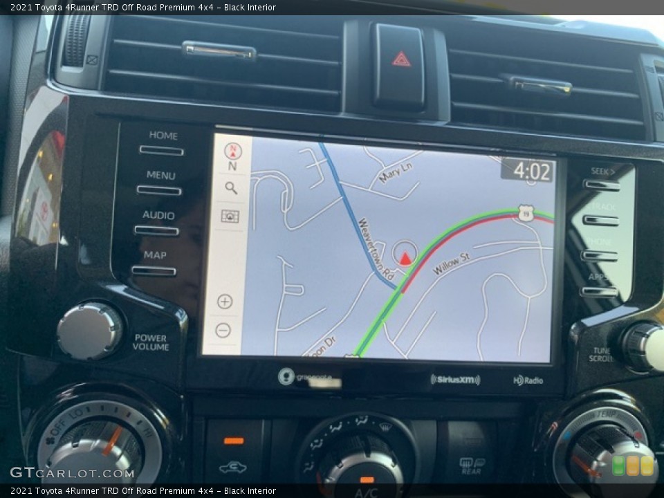 Black Interior Navigation for the 2021 Toyota 4Runner TRD Off Road Premium 4x4 #139779831