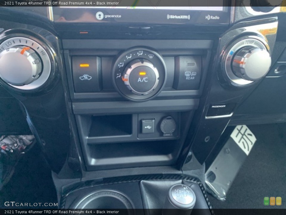 Black Interior Controls for the 2021 Toyota 4Runner TRD Off Road Premium 4x4 #139779873
