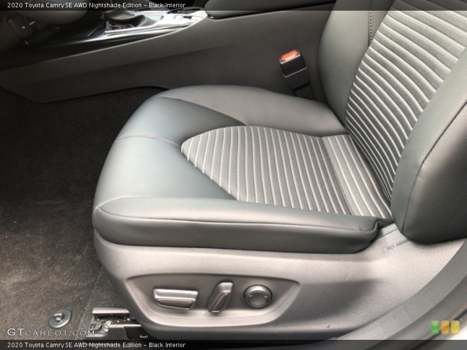 Black Interior Front Seat for the 2020 Toyota Camry SE AWD Nightshade Edition #139781211