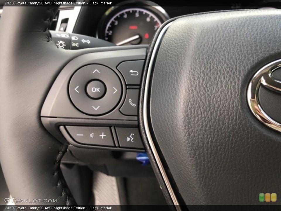 Black Interior Steering Wheel for the 2020 Toyota Camry SE AWD Nightshade Edition #139781277