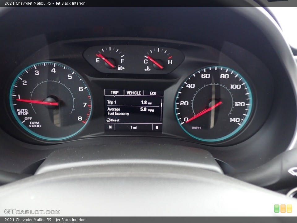 Jet Black Interior Gauges for the 2021 Chevrolet Malibu RS #139781391