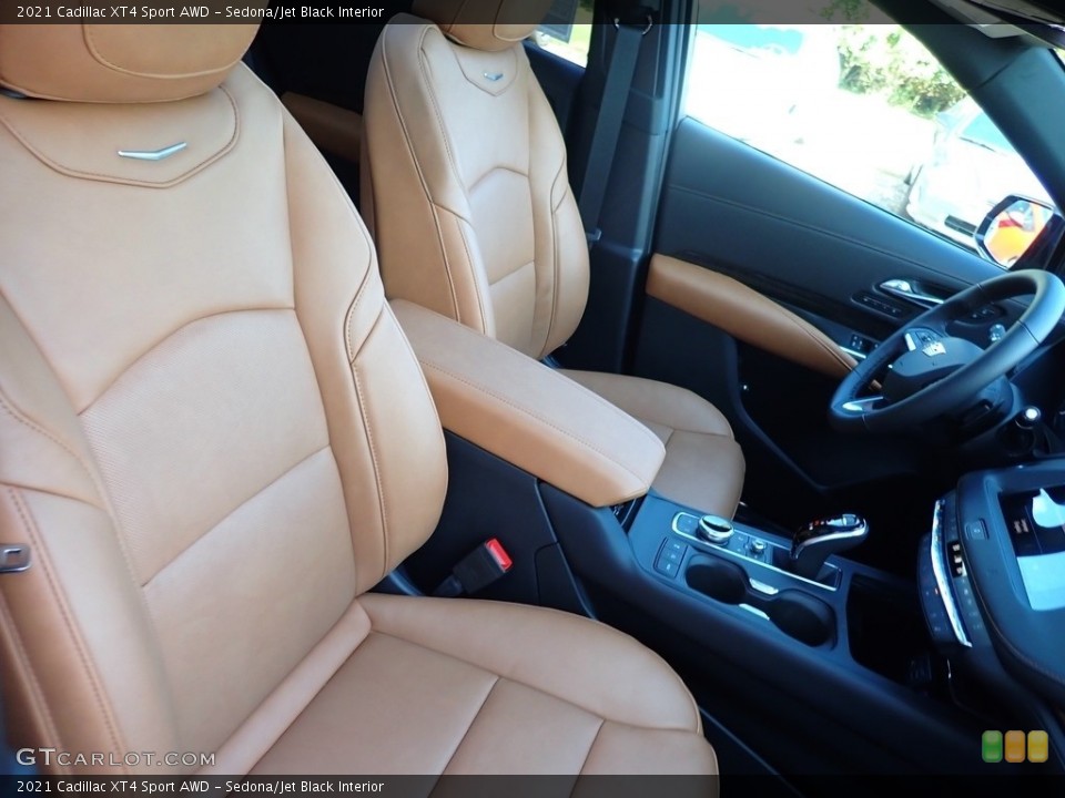 Sedona/Jet Black 2021 Cadillac XT4 Interiors