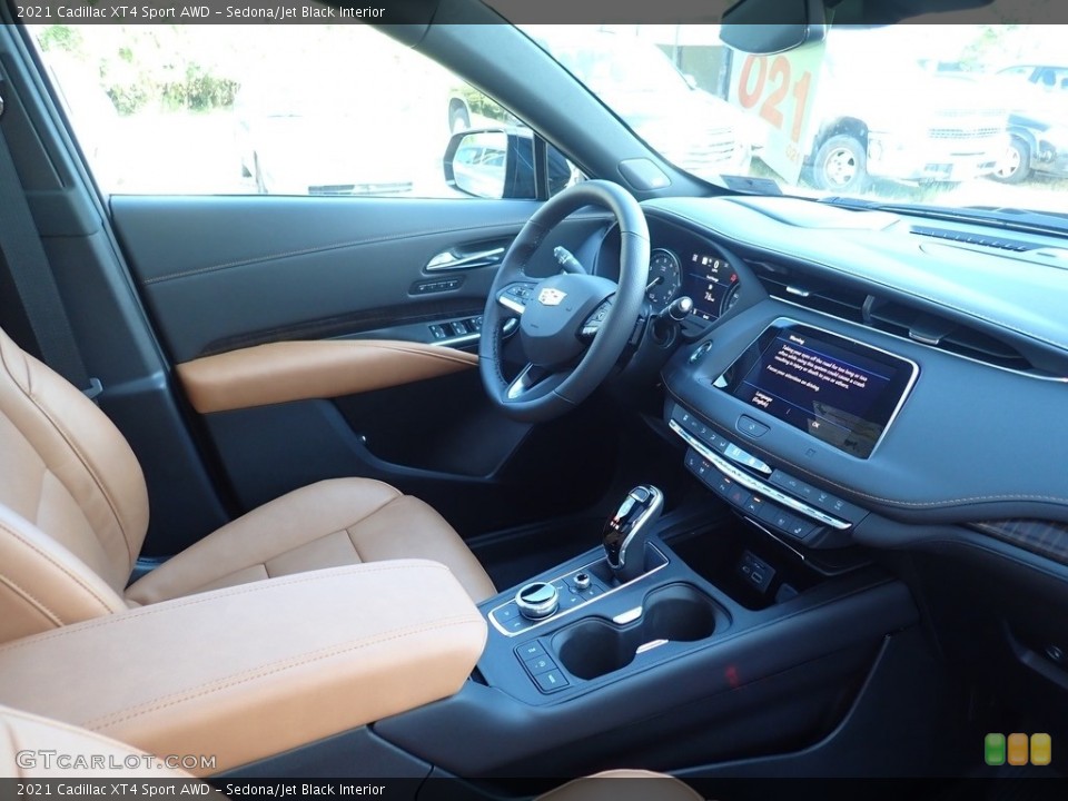 Sedona/Jet Black Interior Photo for the 2021 Cadillac XT4 Sport AWD #139781582