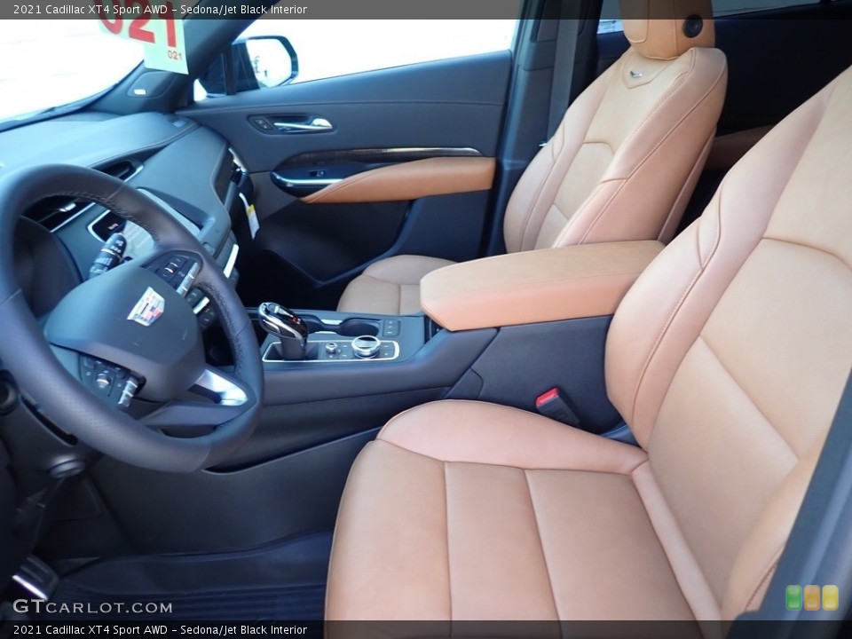 Sedona/Jet Black Interior Photo for the 2021 Cadillac XT4 Sport AWD #139781641